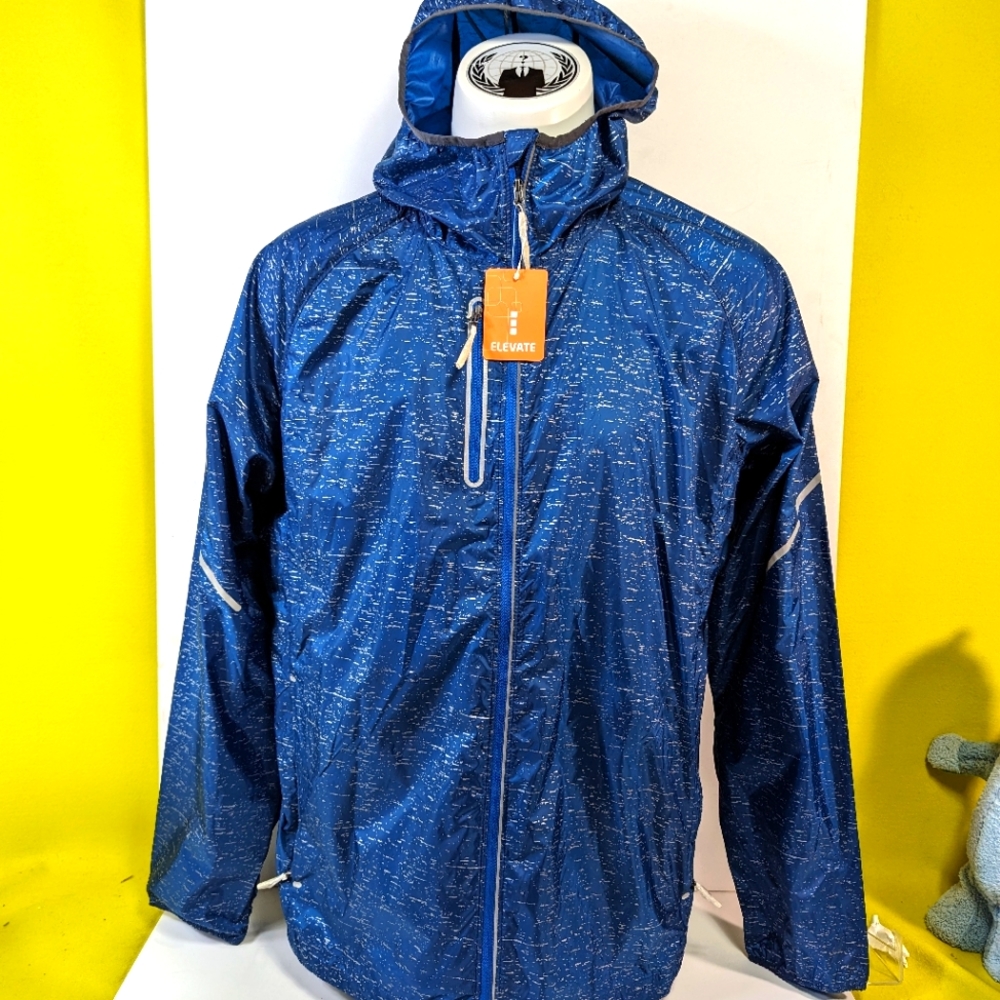 Men's Signal XL Packable Lightweight Jacket Blue Elevate Invictus 12607